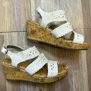 Little girl wedge sandals, size 13